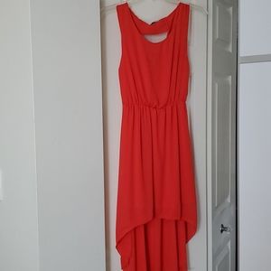 NWT beautiful coral high low dress